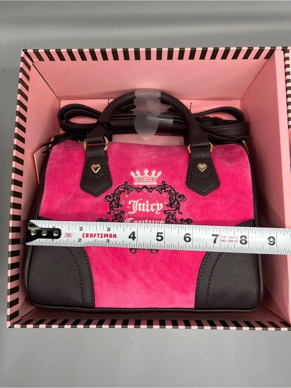 Juicy couture heritage mommy & me satchel set